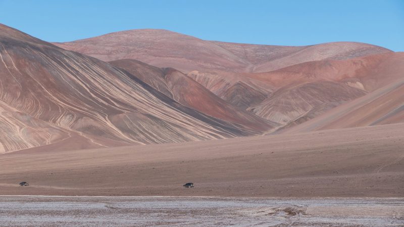 Cerros de colores en la Puna